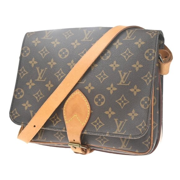 LOUIS VUITTON Cartouchiere GM Shoulder Bag Monogram Leather Brown - Picture 2 of 16